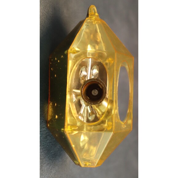 Vintage Jewel Brite Diorama Ornaments Atomic Star Poinsettias - Picture 5 of 6